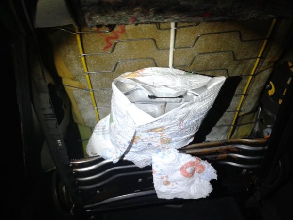 La droga trovata nell'auto del trafficante marocchino