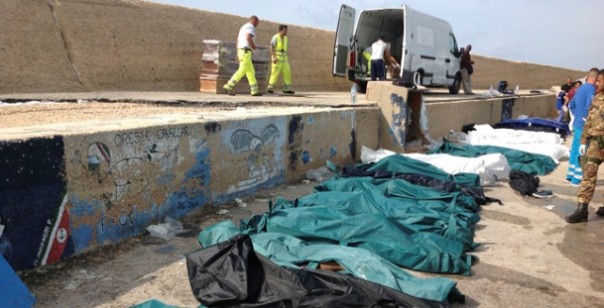 Le vittime dei vari naufragi a Lampedusa