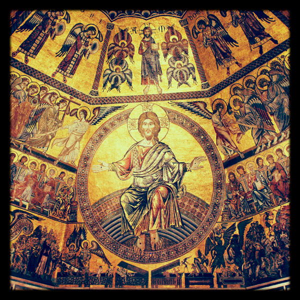 Mosaici del Battistero di Firenze, immagine scattata con Instagram, courtesy Opera di Santa Maria del Fiore