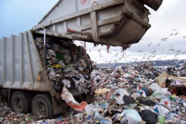 Una discarica di rifiuti in Toscana