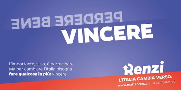 Renzi: Vincere
