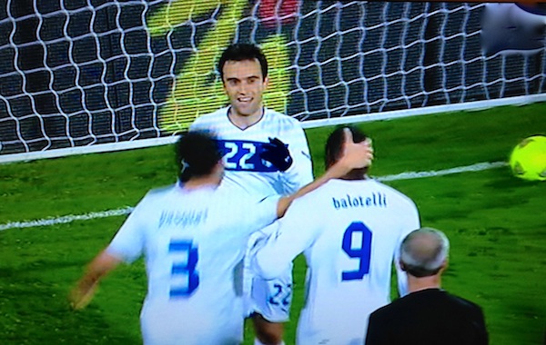 L'esultanza di Rossi dopo il gol con la Nigeria