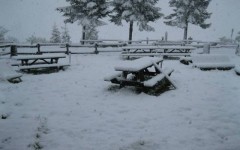 La neve caduta ad Arezzo