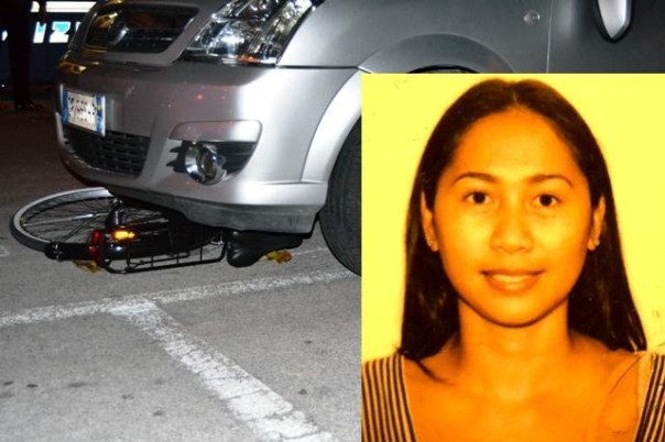 L'incidente e la foto della giovane filippina