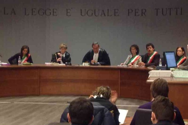 L'aula della Corte d'Appello di Firenze (Foto Riccardo Sanesi)