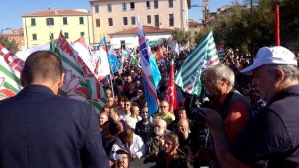 Piombino mobilitata per salvare l'acciaieria