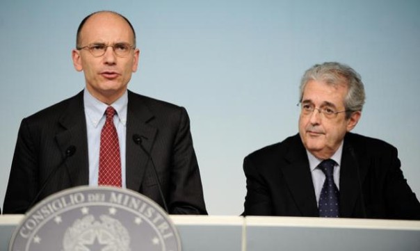 Premier Letta e ministro Saccomanni