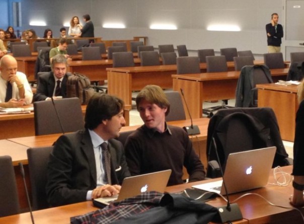 Raffaele Sollecito in aula a Firenze