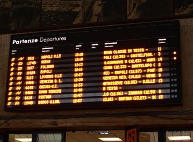 Un guasto al server aveva messo fuori uso i monitor della stazione di Santa Maria Novella