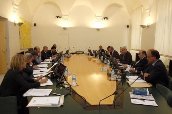 Il cda di Mps a Siena