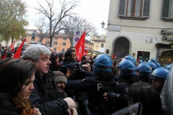 Il contatto tra antagonisti e Polizia