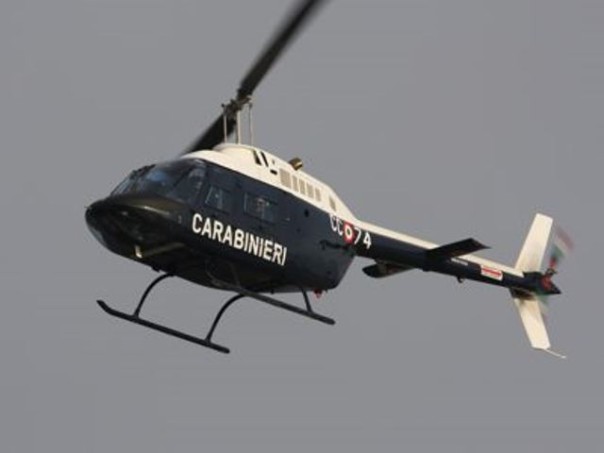 Ricerche di Francesca Benetti anche dall'alto con l'elicotter