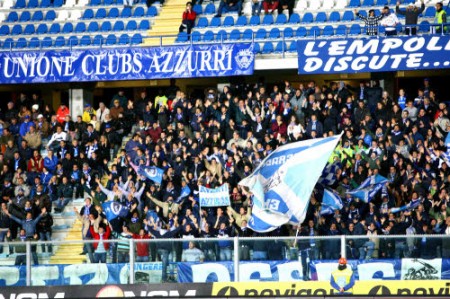 Oggi la tifoseria dell'Empoli ha sostenuto la squadra