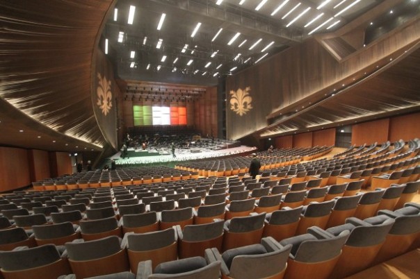 Il nuovo Auditorium della Musica ancora da ultimare 