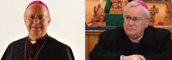 Monsignor Lorenzo Baldisseri e monsignbor Gualtiero Bassetti