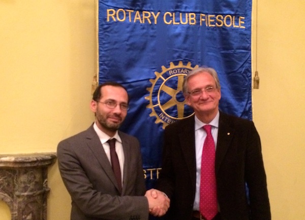 L'Imam Izzedin Elzir e Alfredo Coltelli presidente del Rotary Fiesole