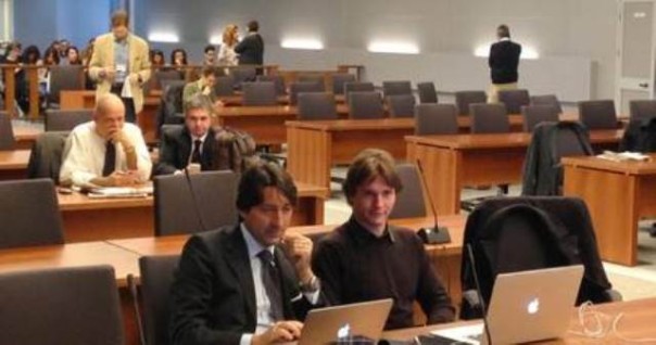 Raffaele Sollecito in aula a Firenze per il processo Meredith