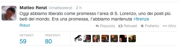 Renzi Tweet