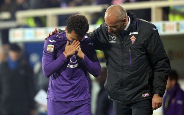 Rossi dopo l'infortunio