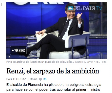 Il commento di El Pais alla crisi di governo in Italia