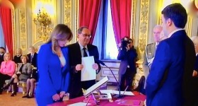 Maria Elena Boschi il giorno del giuramento al Quirinale