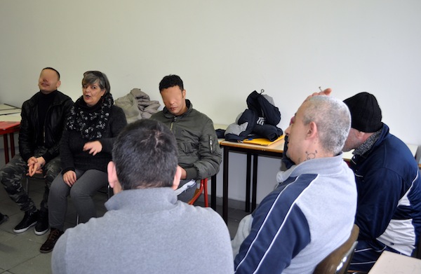 Un momento di attività didattica all'interno del casa circondariale Gozzini di Firenze