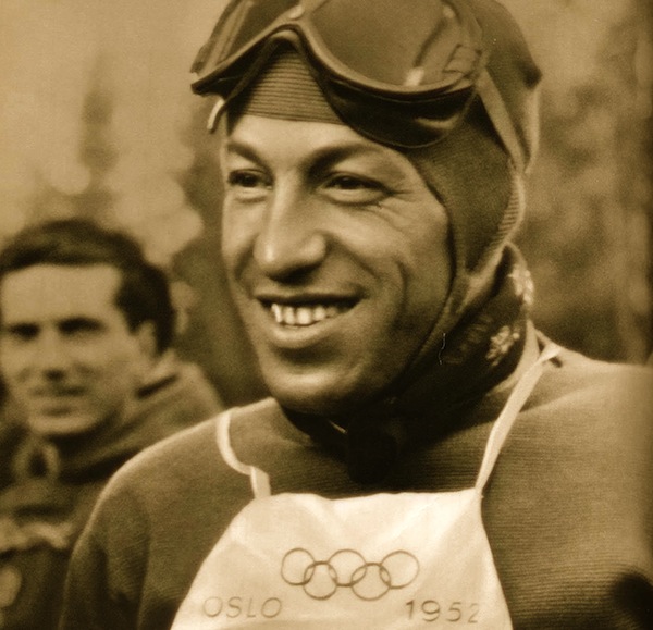 Zeno Colò oro nella discesa libera ai Giochi di Oslo del 1952