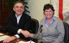 Enrico Rossi insedia Stefania Saccardi alla vicepresidenza
