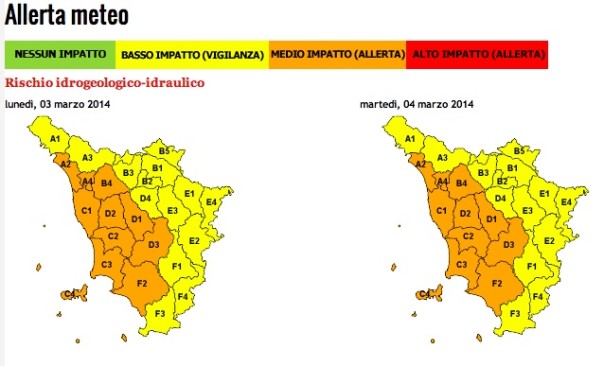 Allerta meteo