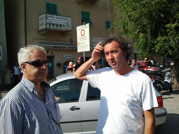 Il sindaco Ortelli e il regista Sorrentino