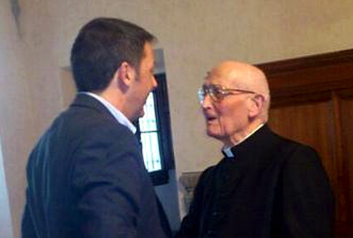 Matteo Renzi e monsignor Angiolo  Livi