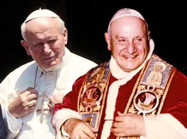Papa Wojtyla (Giovanni Paolo II) e Papa Roncalli (Giovanni XXIII)