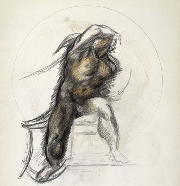 Jackson Pollock, Senza titolo, 1937-1939, matite colorate e grafite su carta, The Metropolitan Museum of Art, New York, © Jackson Pollock, by SIAE 2014.