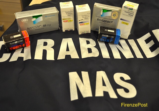 I farmaci anabolizzanti sequestrati dai Carabinieri del Nas di Firenze