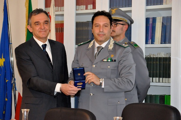 Il governatore Rossi e il comandante Monaco