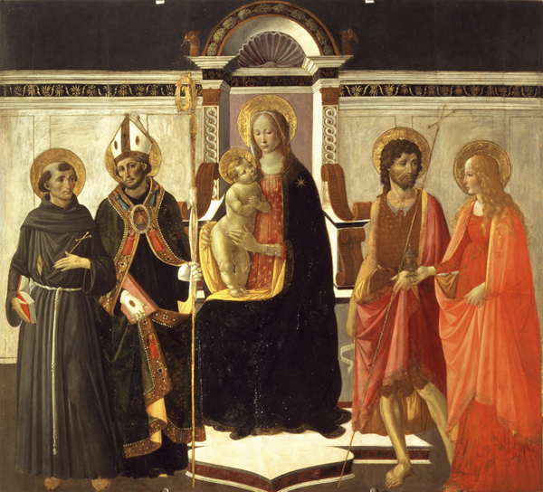 Gherardo di Giovanni, Sacra conversazione, tempera su tavola, cm 194 x 177