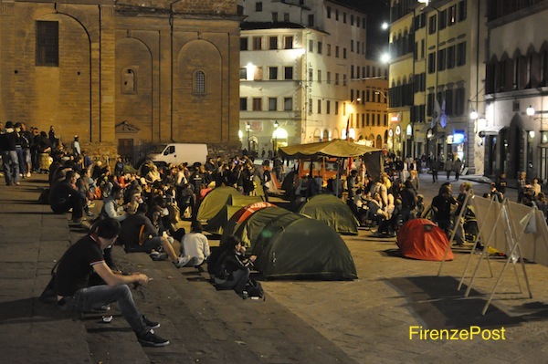 Tendopoli in san Lorenzo