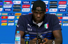 Mario Balotelli in conferenza stampa