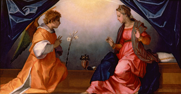 Andrea del Sarto (Firenze 1486-1530), Annunciazione,1528, Firenze, Galleria Palatina