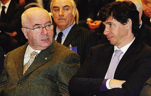 Carlo Tavecchio e Demetrio Albertini, i due pretendenti alla poltrona di presidente della Federcalcio 