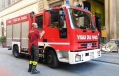 I vigili del fuoco, intervenuti sul posto