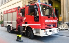 I vigili del fuoco, intervenuti sul posto