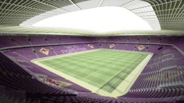 Il nuovo stadio, secondo il progetto della Fiorentina2