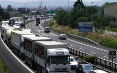 Un tratto dell'A1 a Calenzano