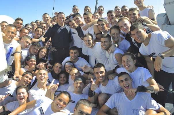Gli allievi della 1ª classe dell'Accademia Navale di Livorno