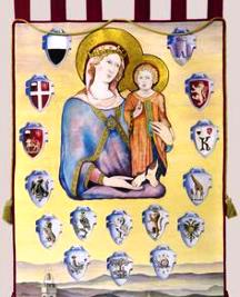 Palio, un particolare del "cencio" del 16 agosto