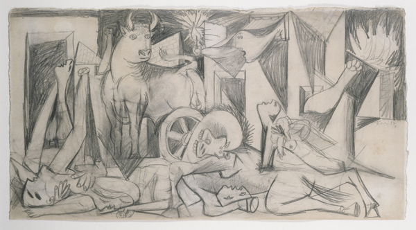 Pablo Picasso, Studio per la composizione di “Guernica” (VII) 9 maggio 1937, Museo Nacional Centro de Arte Reina Sofía, Madrid.