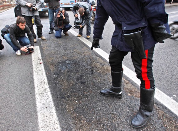 Il punto in cui è avvenuta l'aggressione alla donna