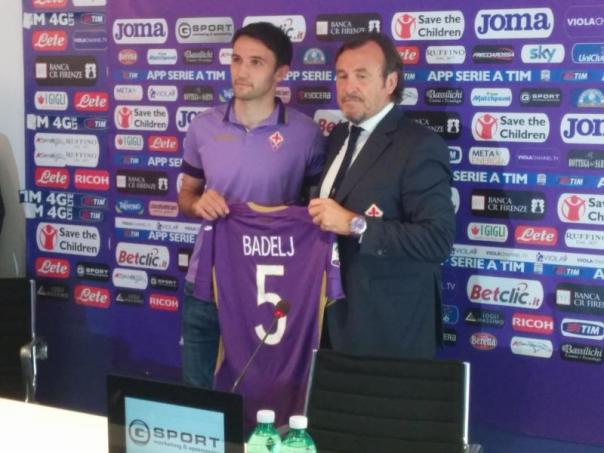 Badelj con Guerini durante la presentazione ufficiale