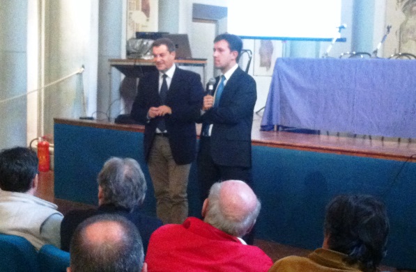 A destra il sindaco Dario Nardella, a sinistra l'assessore alla Mobilità Stefano Giorgetti